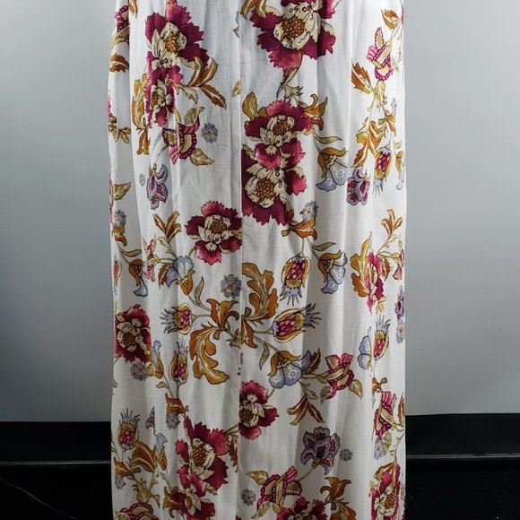 Miami maxi skirt shorts combination floral elastic High Low skorts - Picture 7 of 8